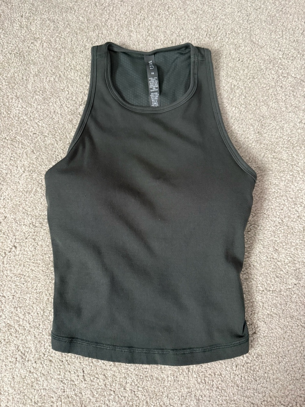 EUC Vuori Pose Pylo Tank sz XS in dark green